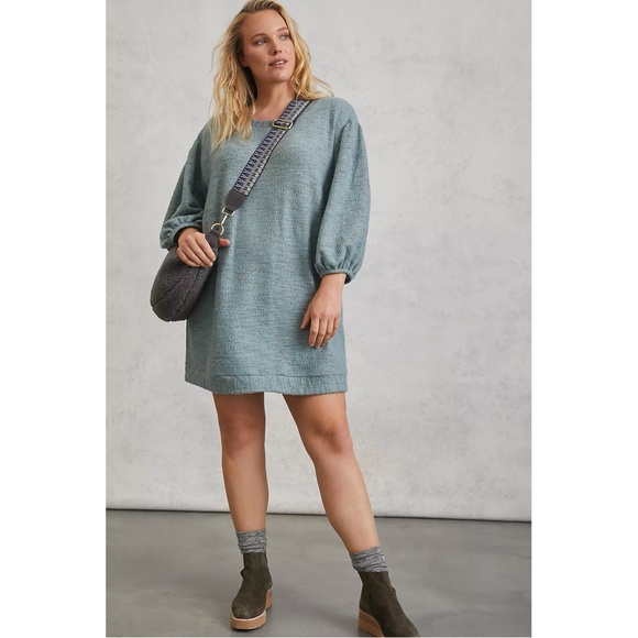 Anthropologie Dresses & Skirts - Anthropologie Saturday Sunday Lyla Cozy Tunic Dress in Seafoam/Mint Small Petite